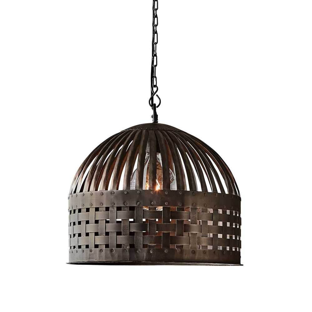 Eshan Black Small Dome Metal Pendant Light