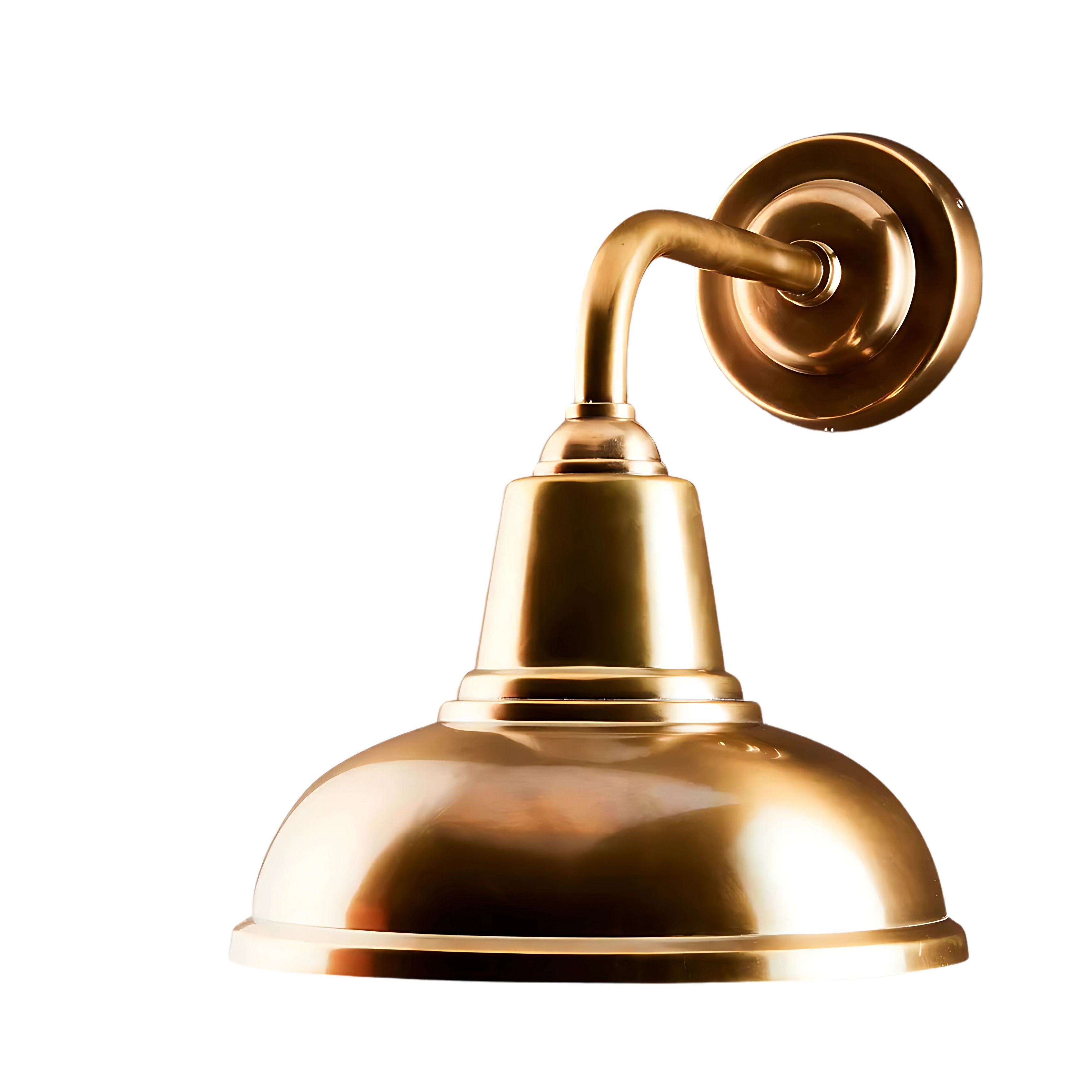 Monroe Dome Antique Brass Wall Light
