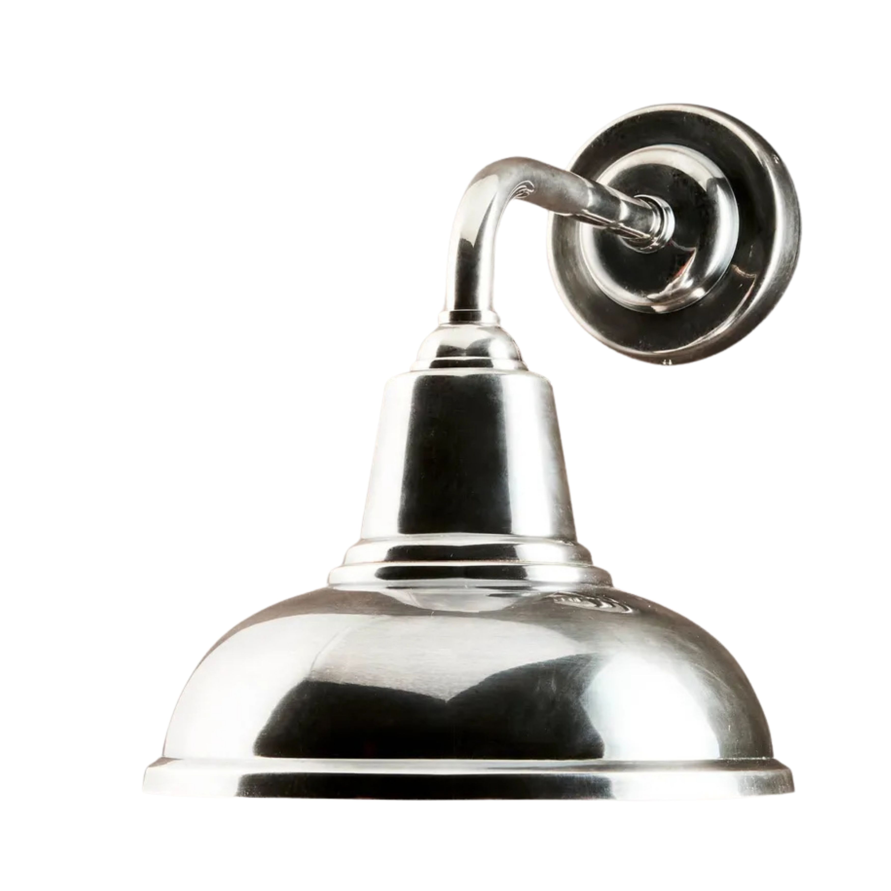 Monroe Dome Antique Silver Wall Light