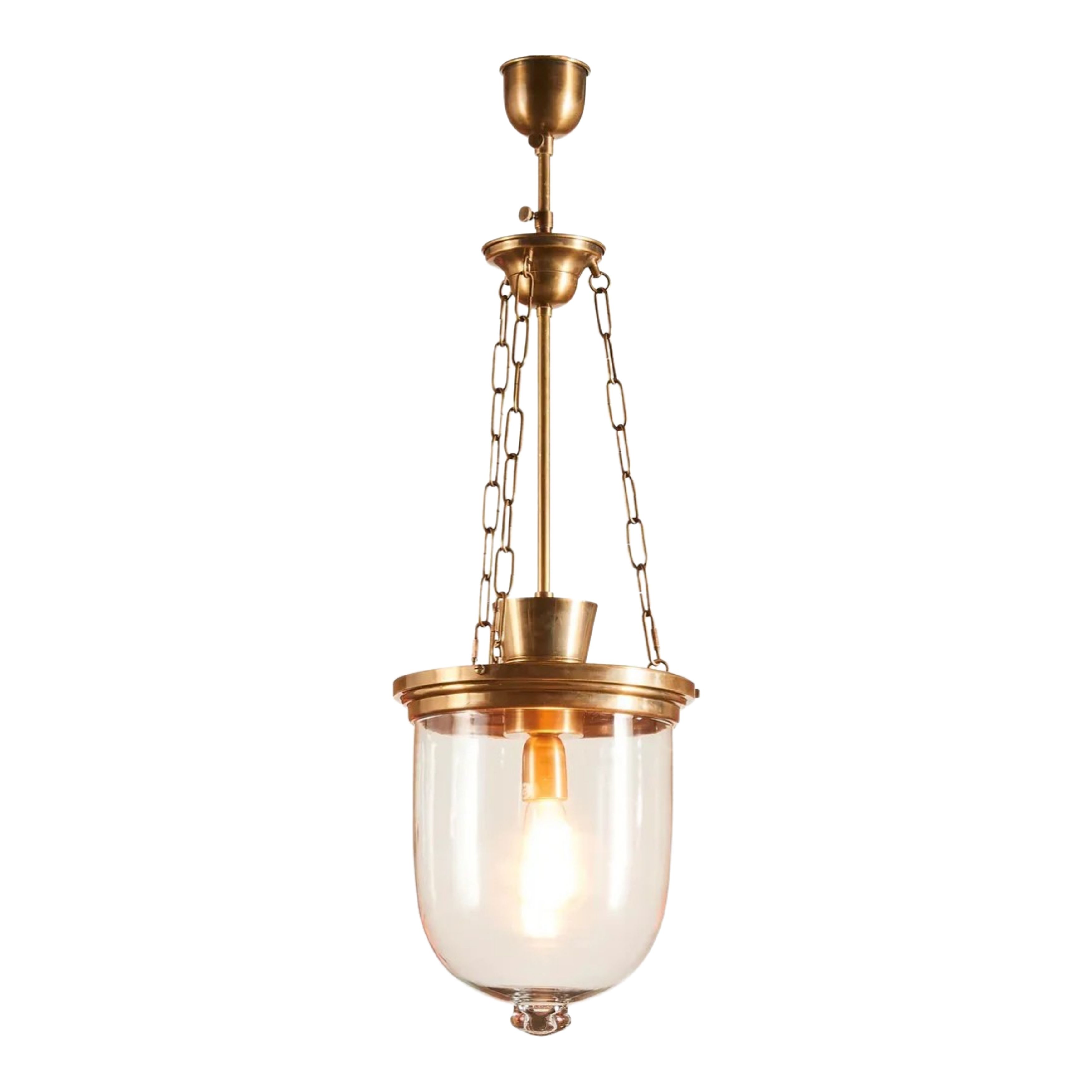 Ford Antique Brass Lantern Pendant Light