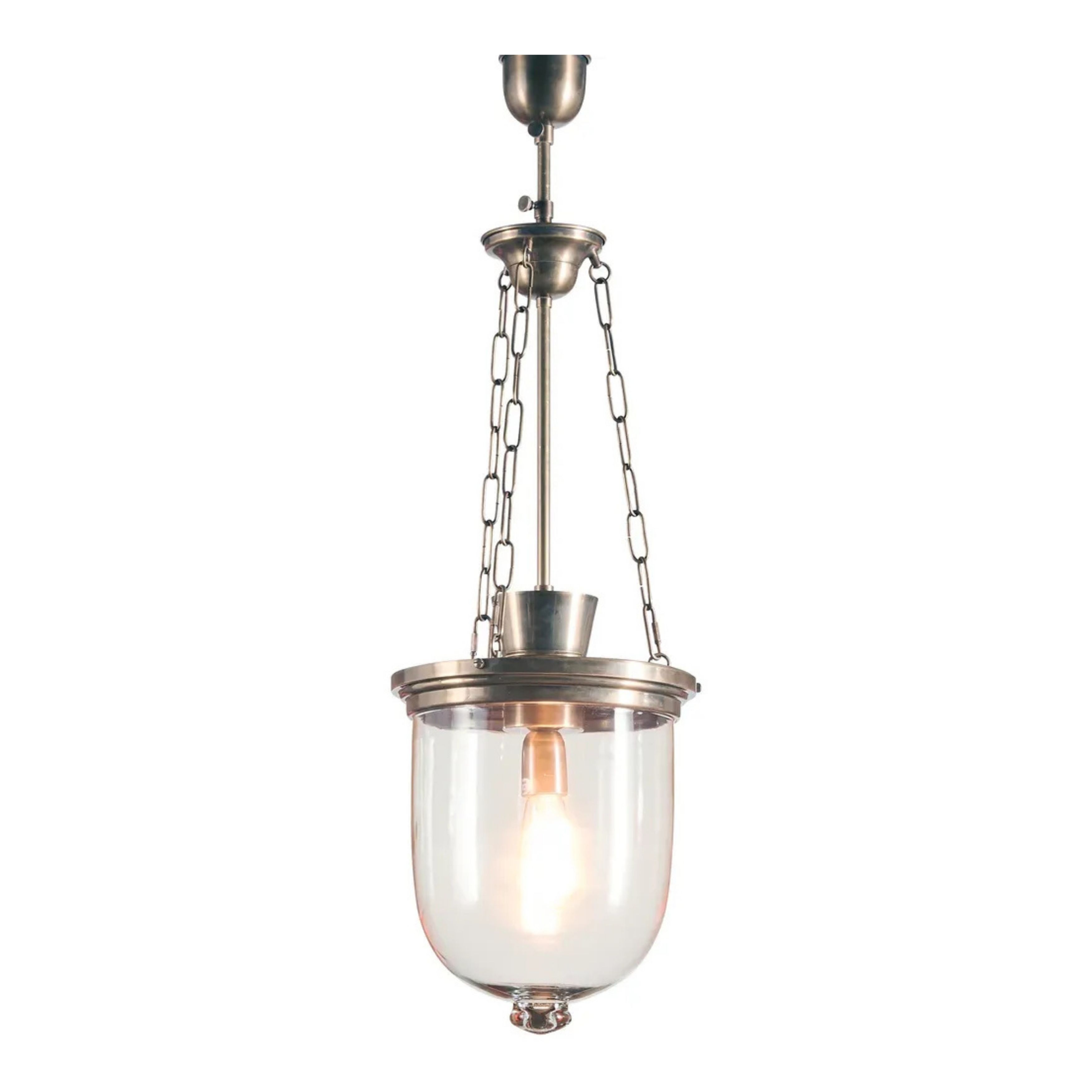 Ford Antique Silver Lantern Pendant Light