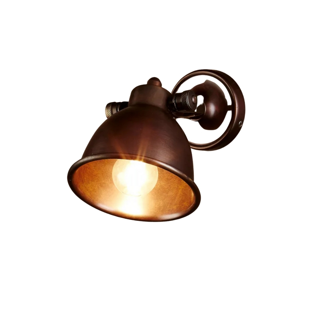 Onyx Dark Brass Wall Lamp