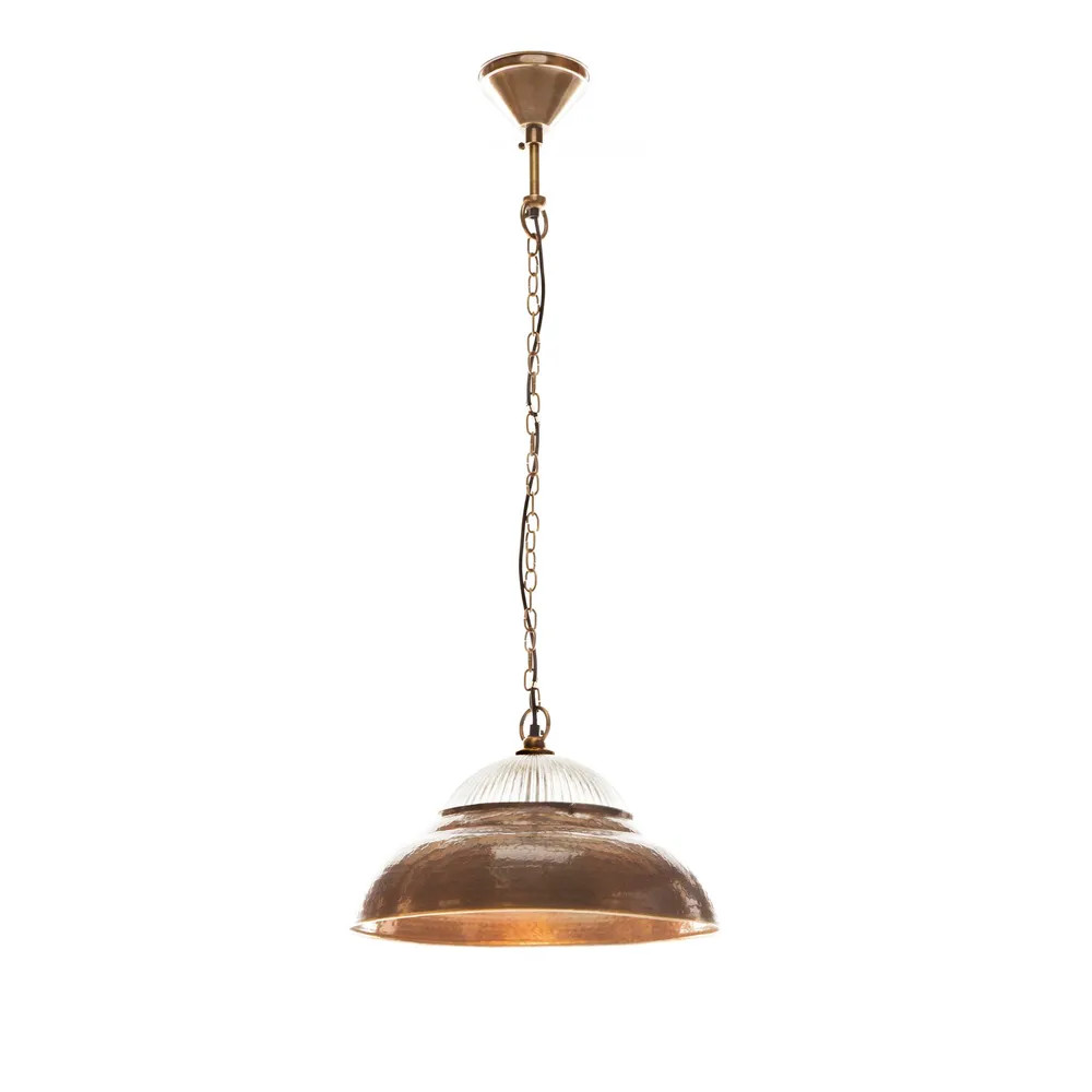 Atar Antique Brass Rustic Pendant Light