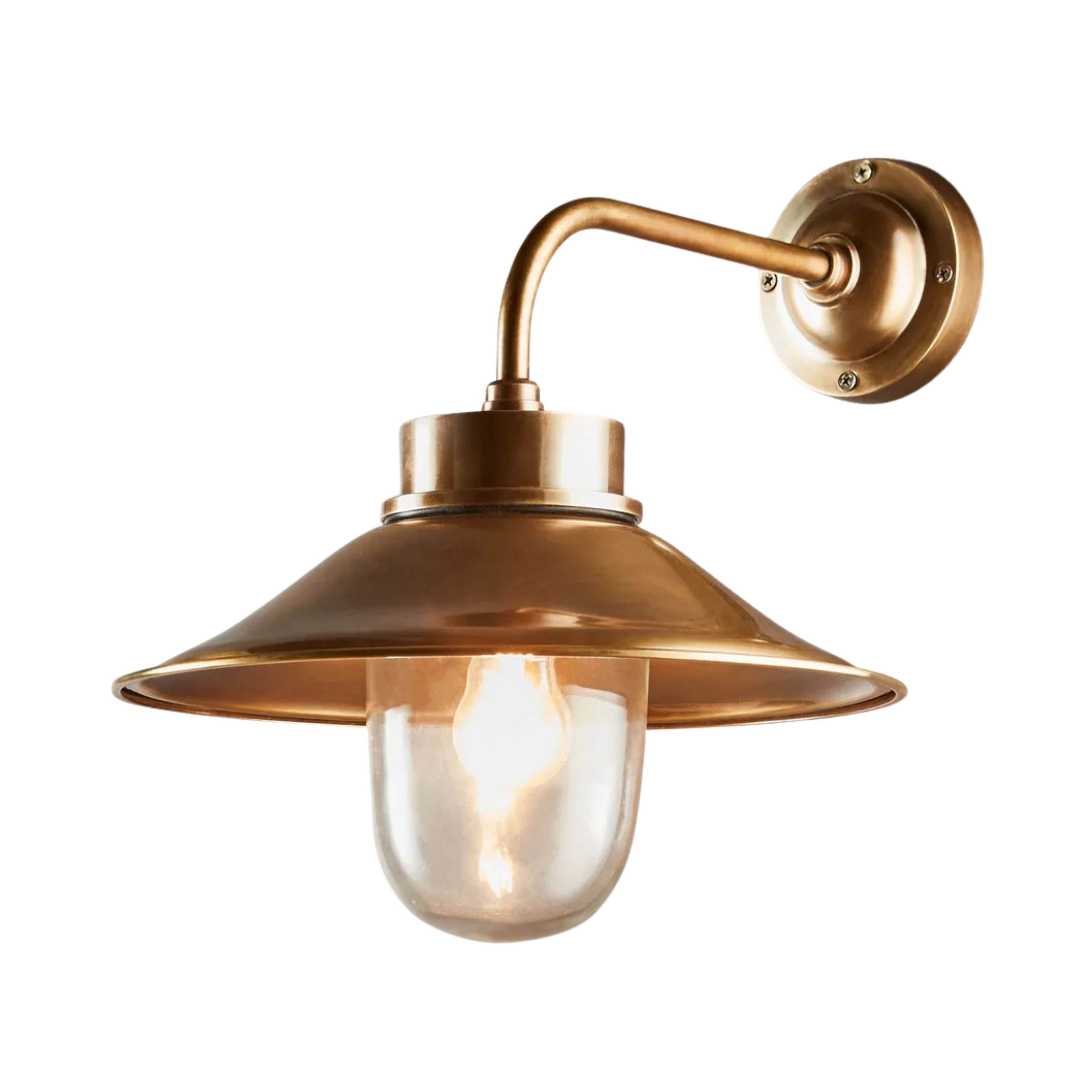 Sandhurst Antique Brass Wall Lamp