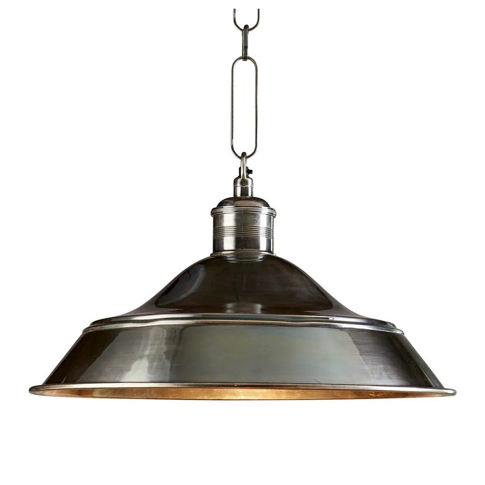 Paladin Antique Silver Dome Pendant Light
