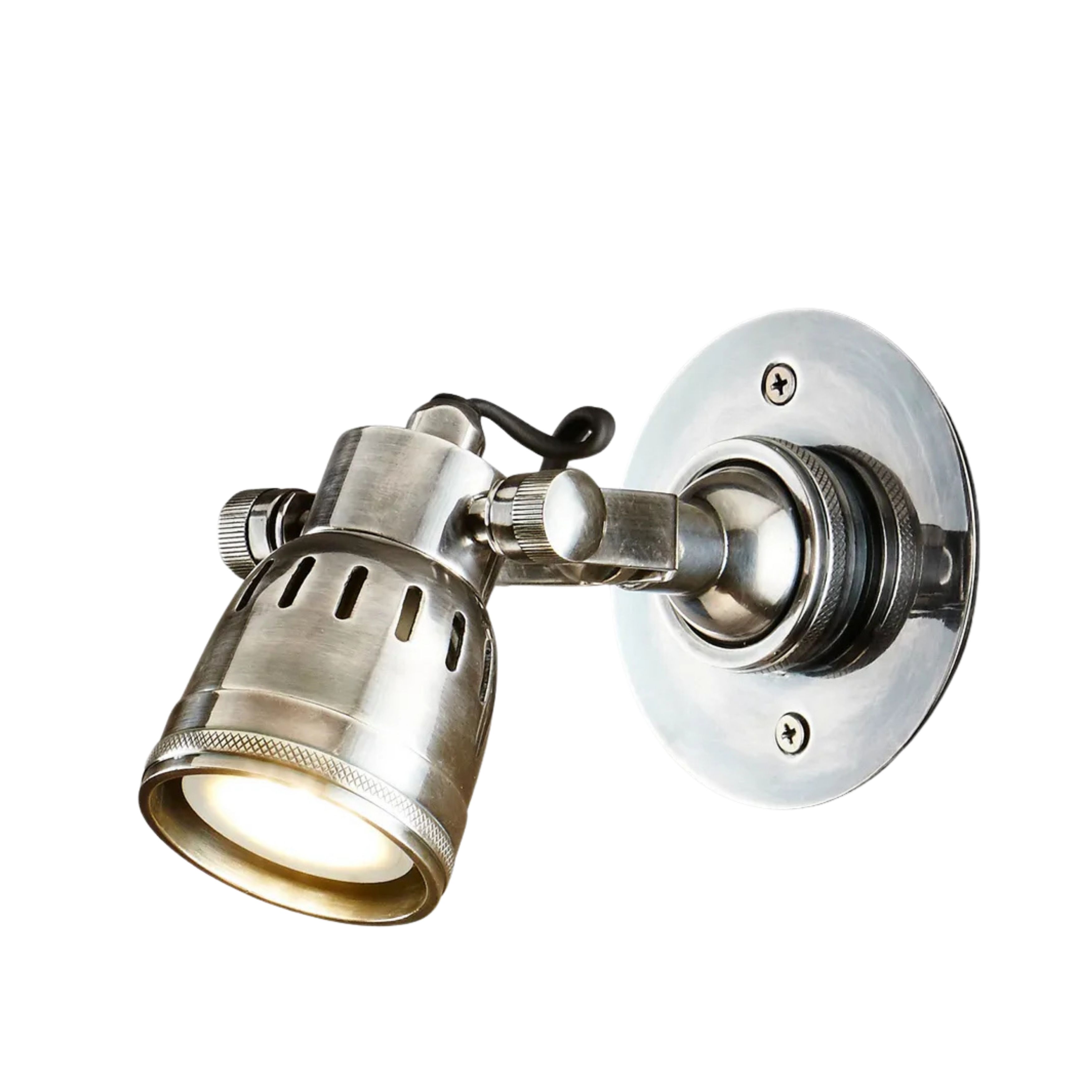 Seattle Short Arm Silver Wall Lamp