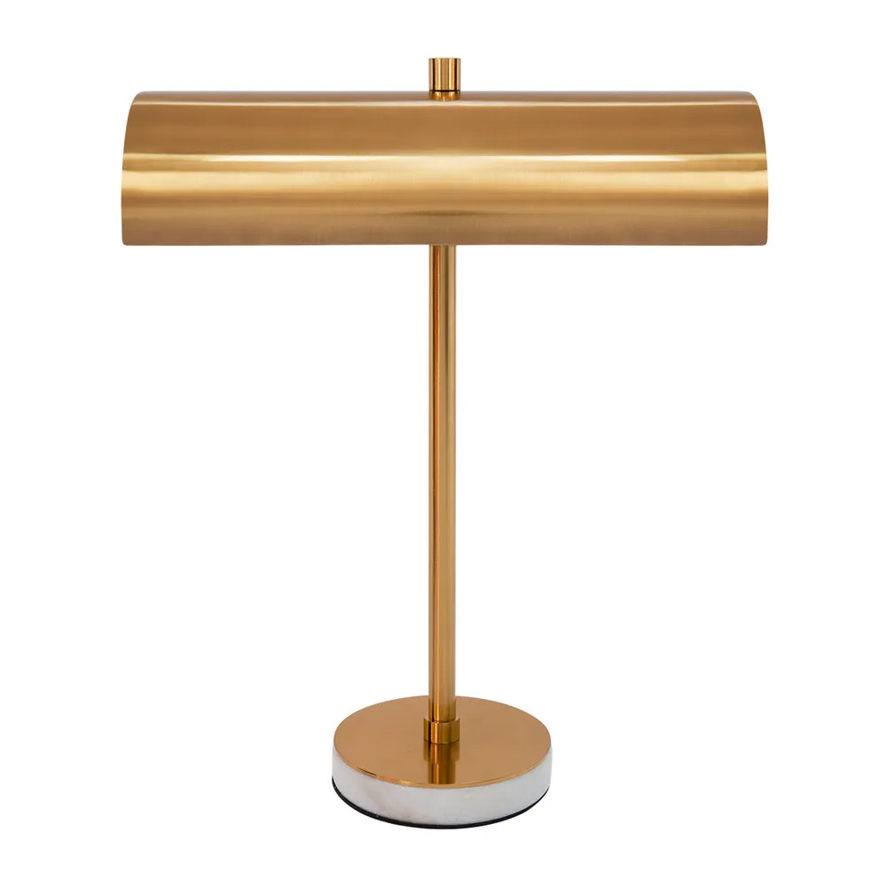 Hamlet Gold Linear Shade Industrial Desk Lamp