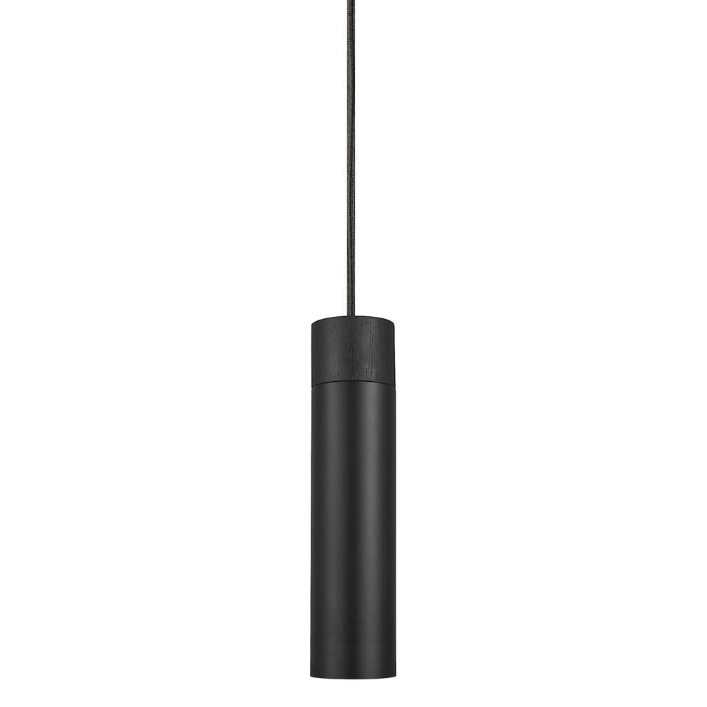 Tilo Cylinder Single Black Pendant Light