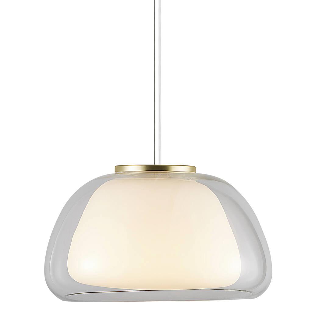 Jelly Dome Double Glass Modern Pendant Light