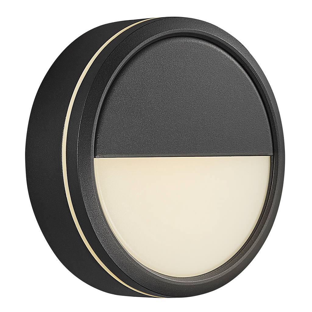 Ava Round Black LED Wall and Ceiling Light