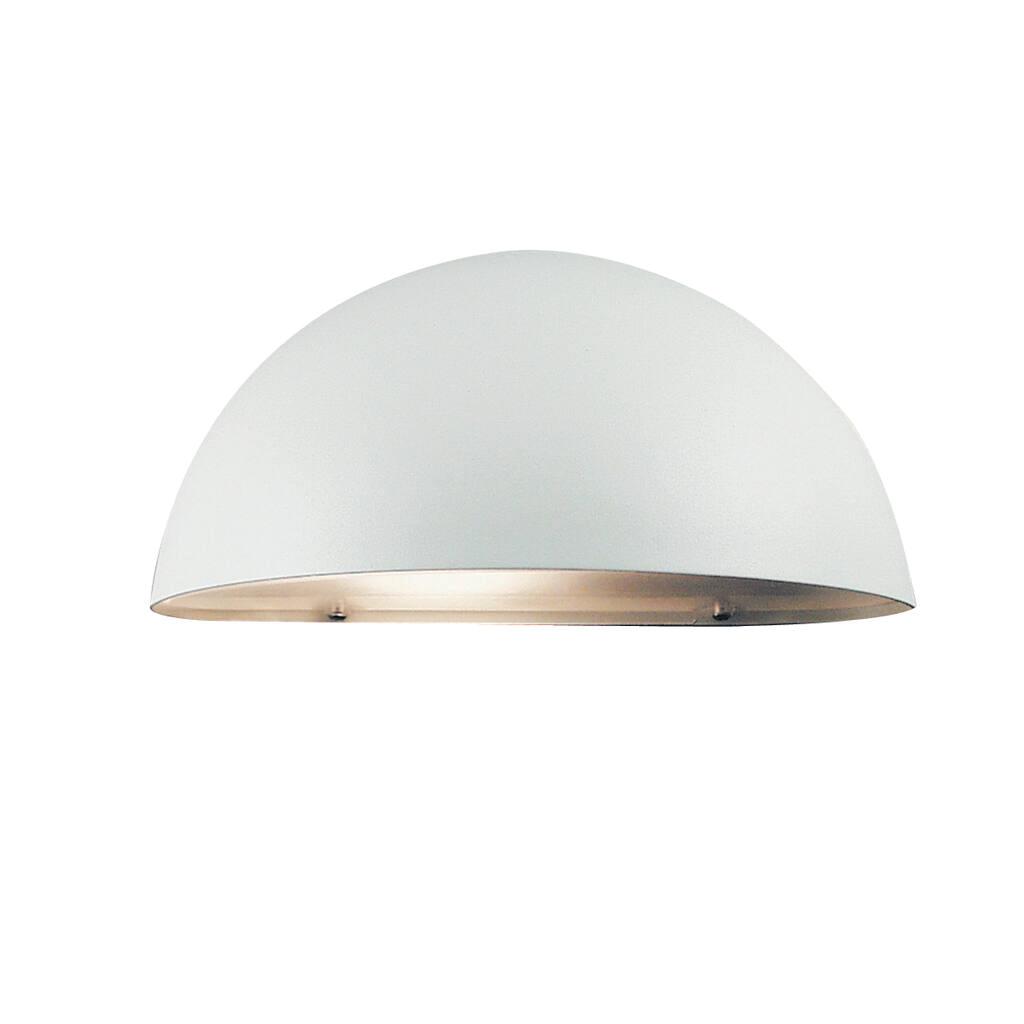 Scorpius Maxi Half Dome White Wall Light