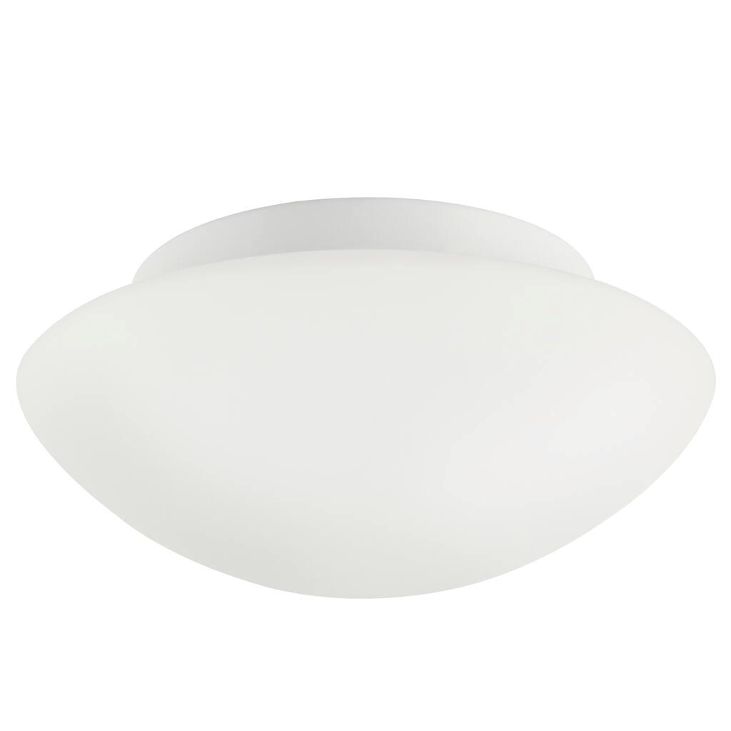 UFO Maxi White Opal Glass Minimalist Close To Ceiling Light