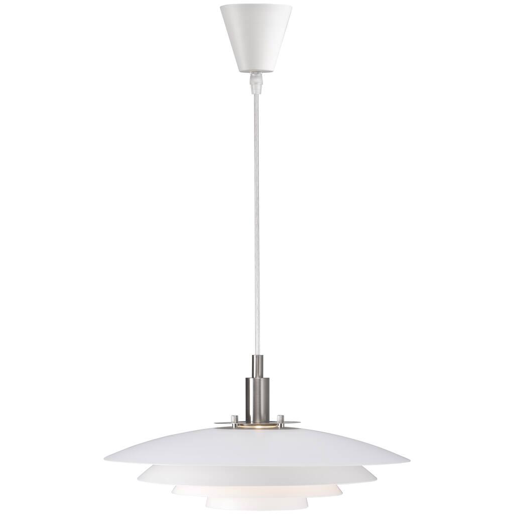 Bretagne Saucer White Pendant Light