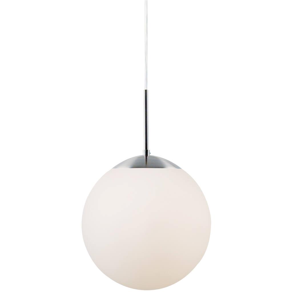 Cafe 25 Round Opal White Glass Pendant Light