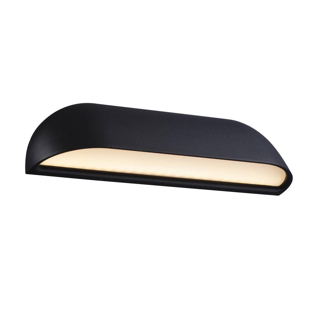 Front Classic Black Short LED Wall Lamp