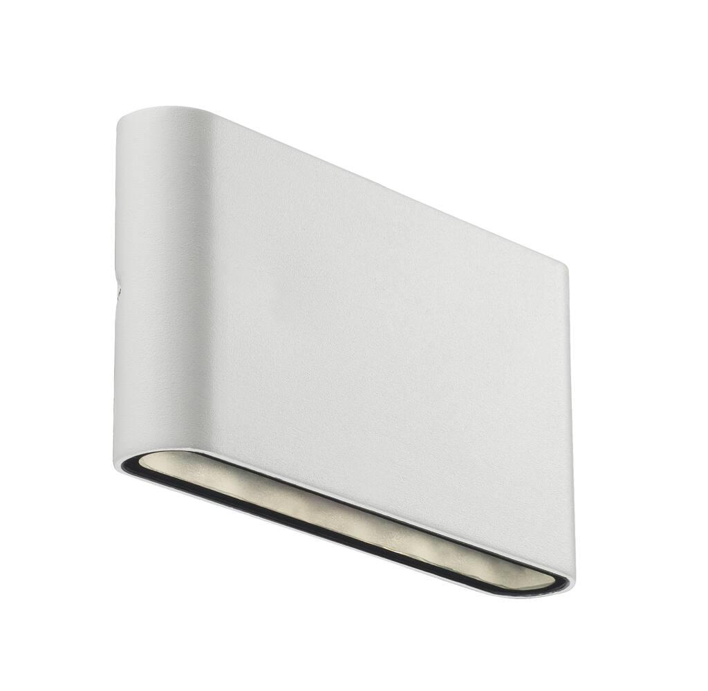 Kinver Lacquered Metal White Outdoor Up and Down Wall Light