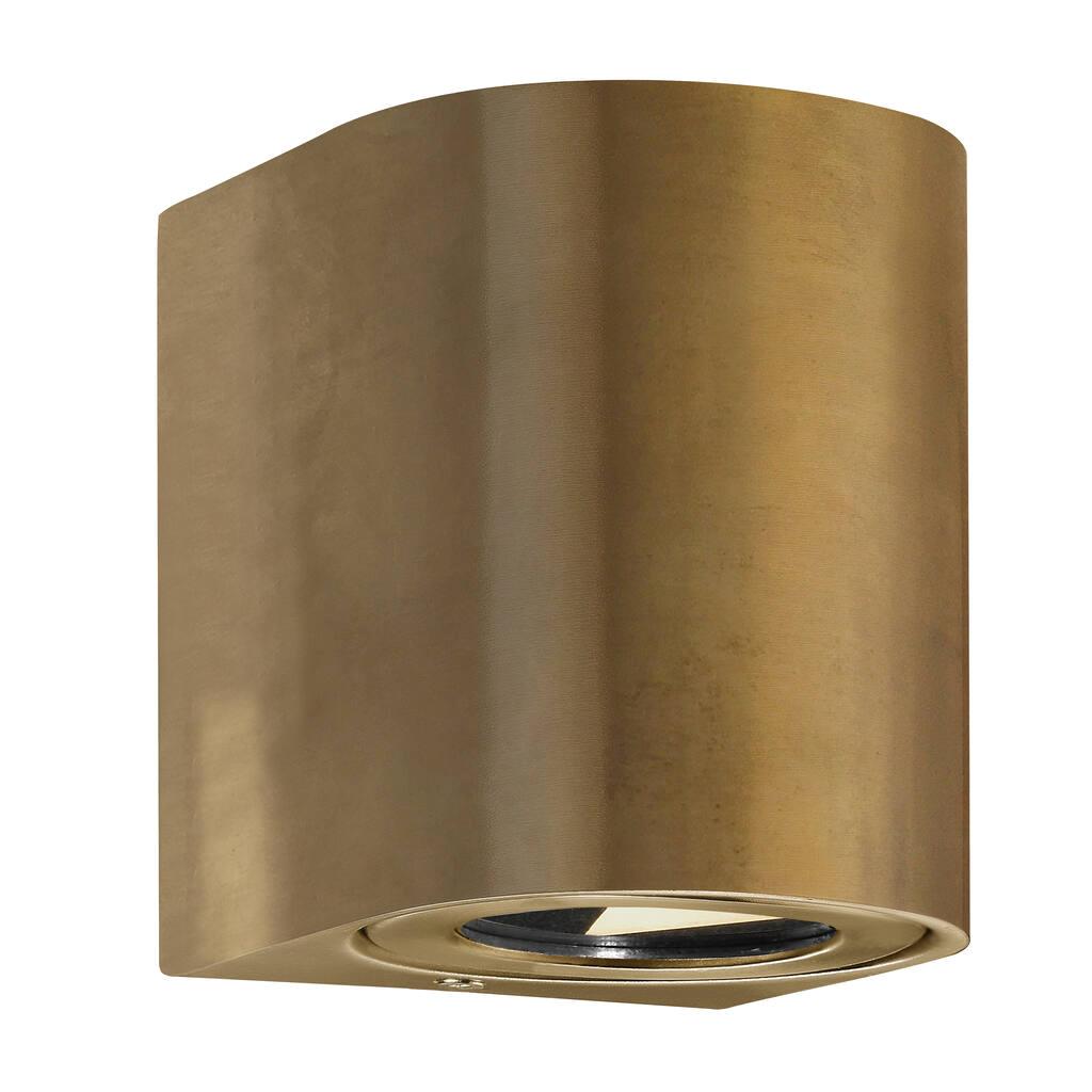 Canto Brass Minimalist Up and Down LED Wall Light