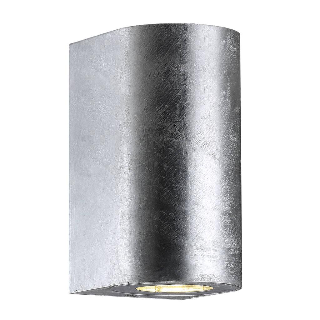 Canto Maxi Sleek Galvanized Indoor and Outdoor Wall Light