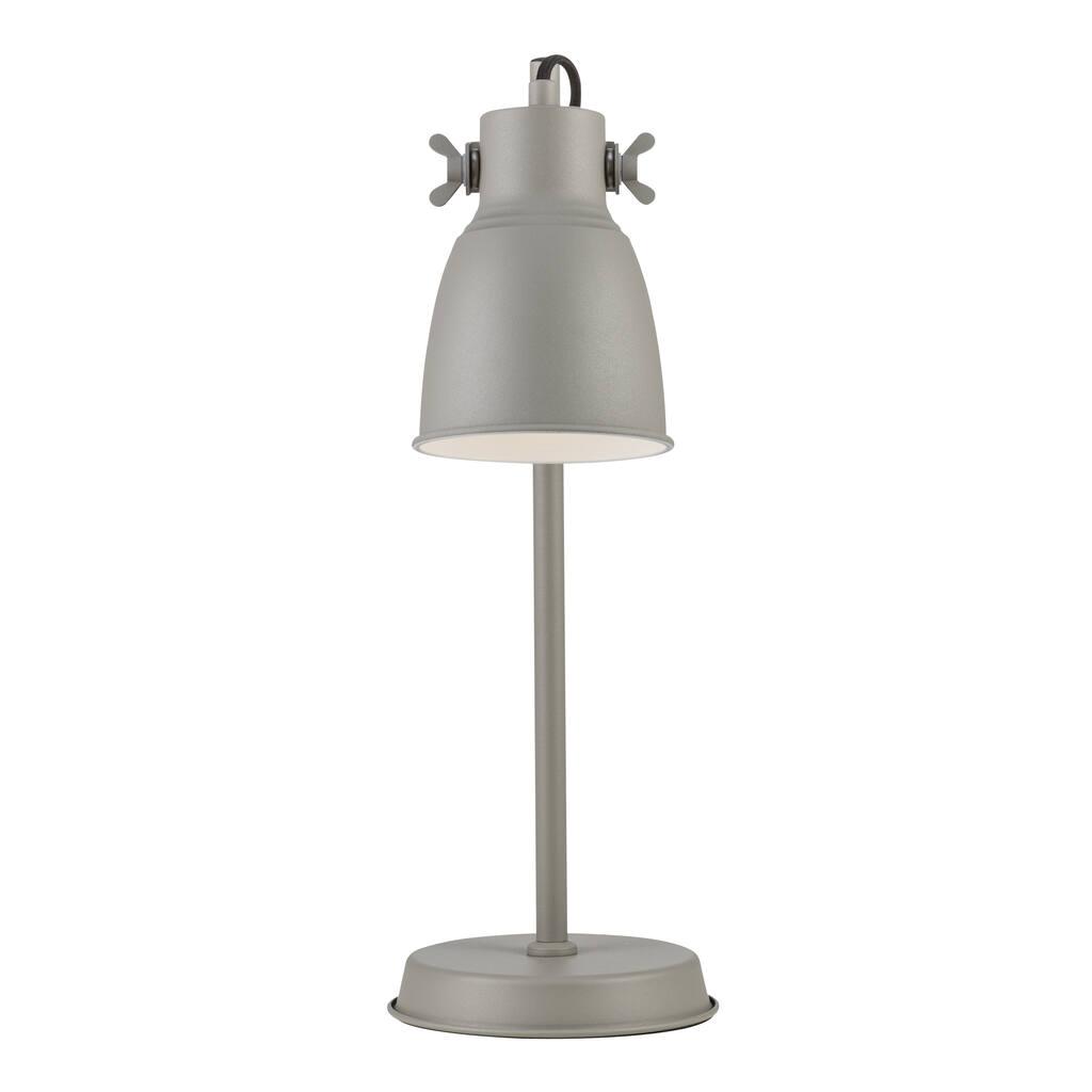 Adrian Industrial Grey Dimmable Table Lamp