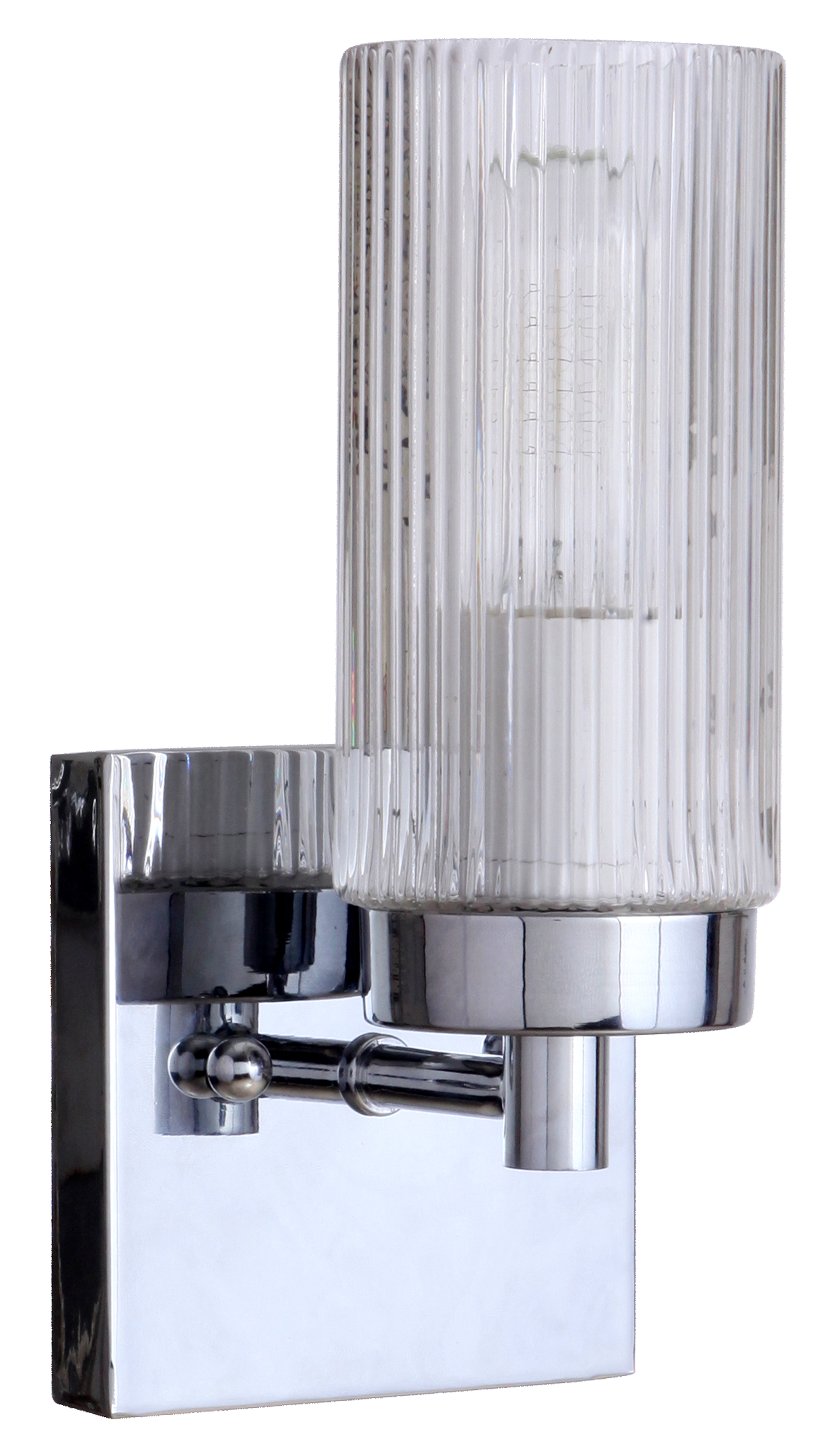 Chester Chrome Glass Wall Light