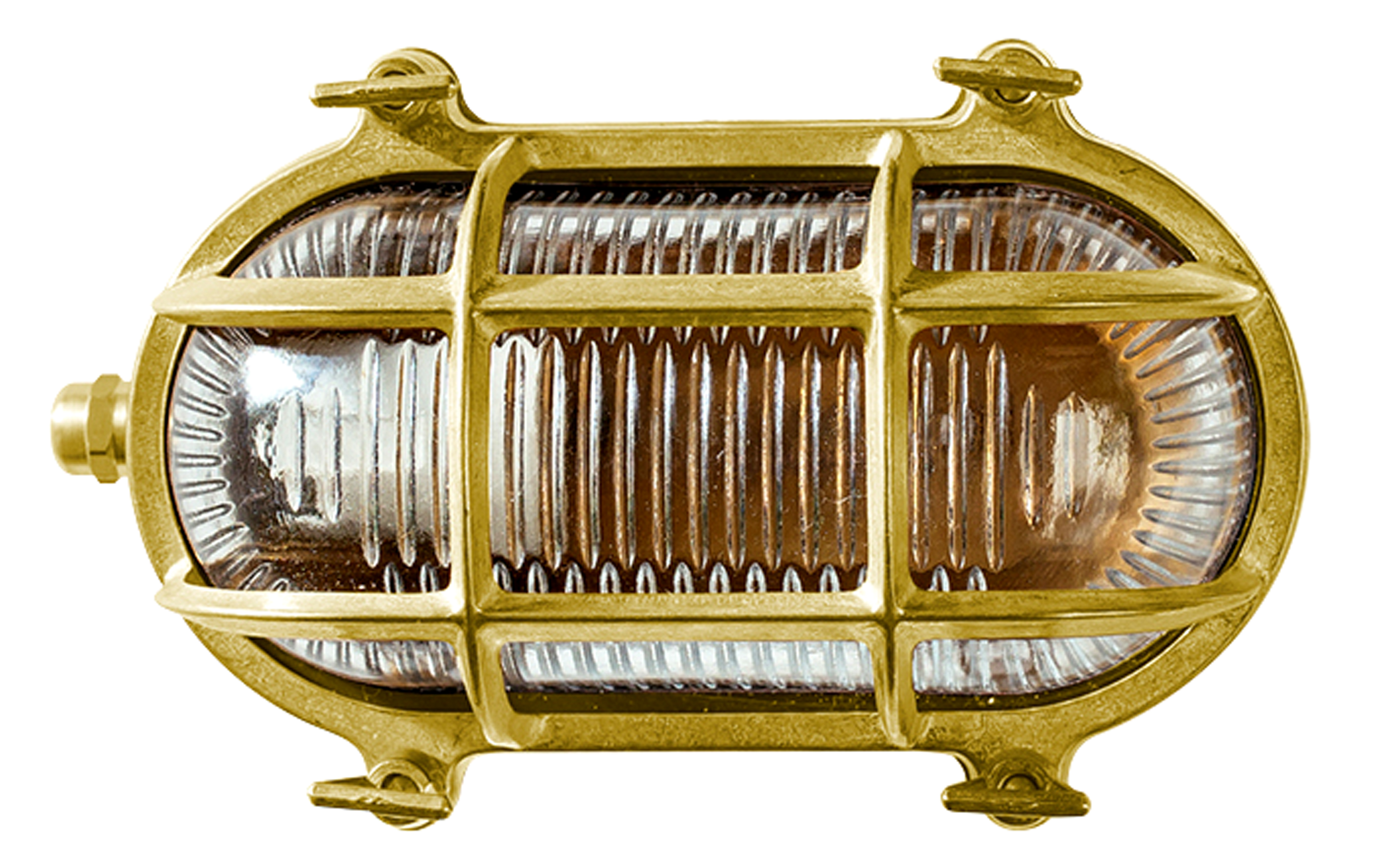 Admiral Solid Brass Oval Exterior Wall Lamp