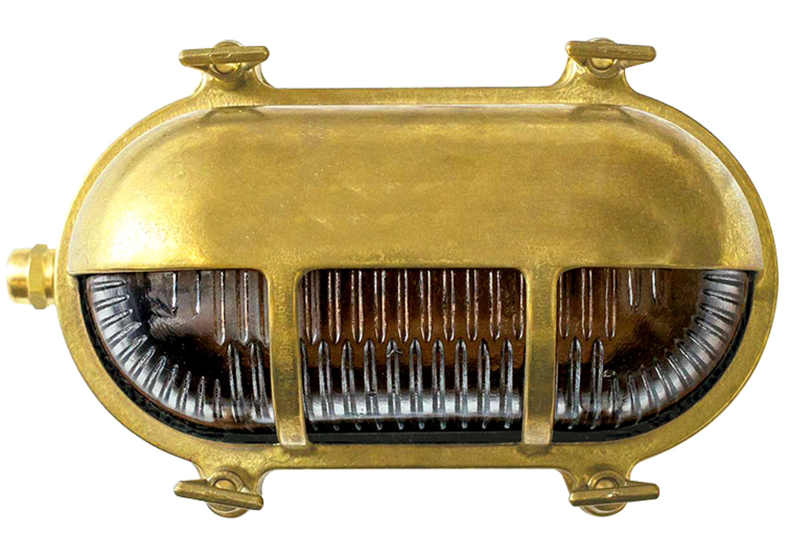 Navigator Solid Brass Oval Downward Outdoor Wall Lamp