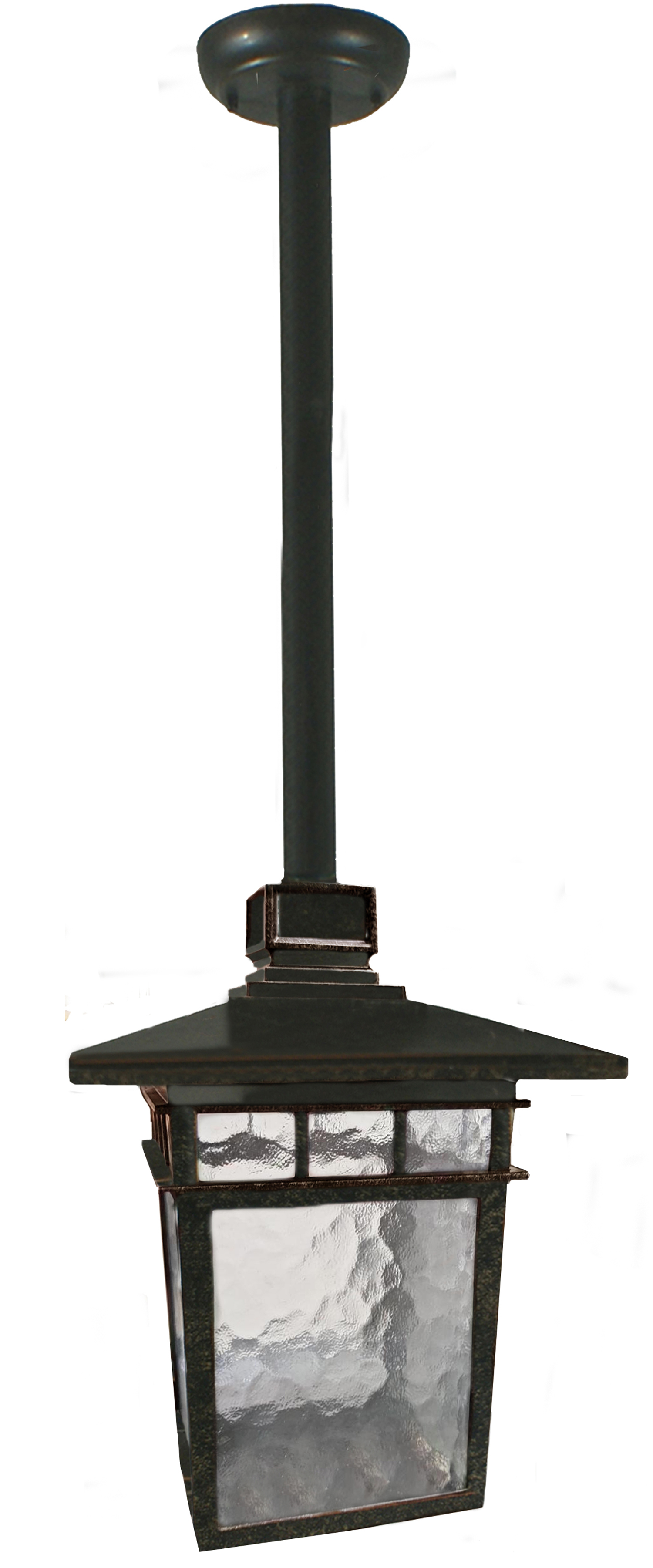 Promenade Medium Rod Bronze Lantern Pendant Light