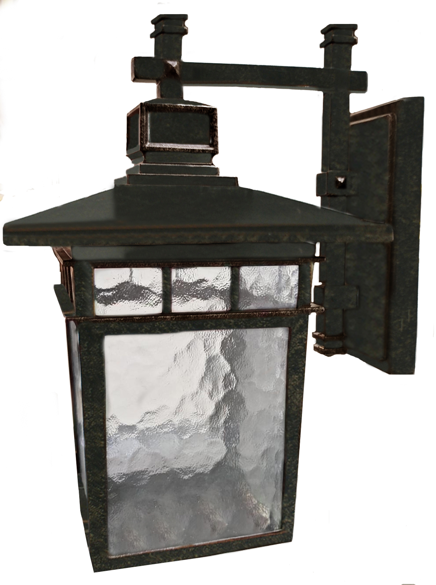 Promenade Medium Antique Bronze Lantern Wall Light