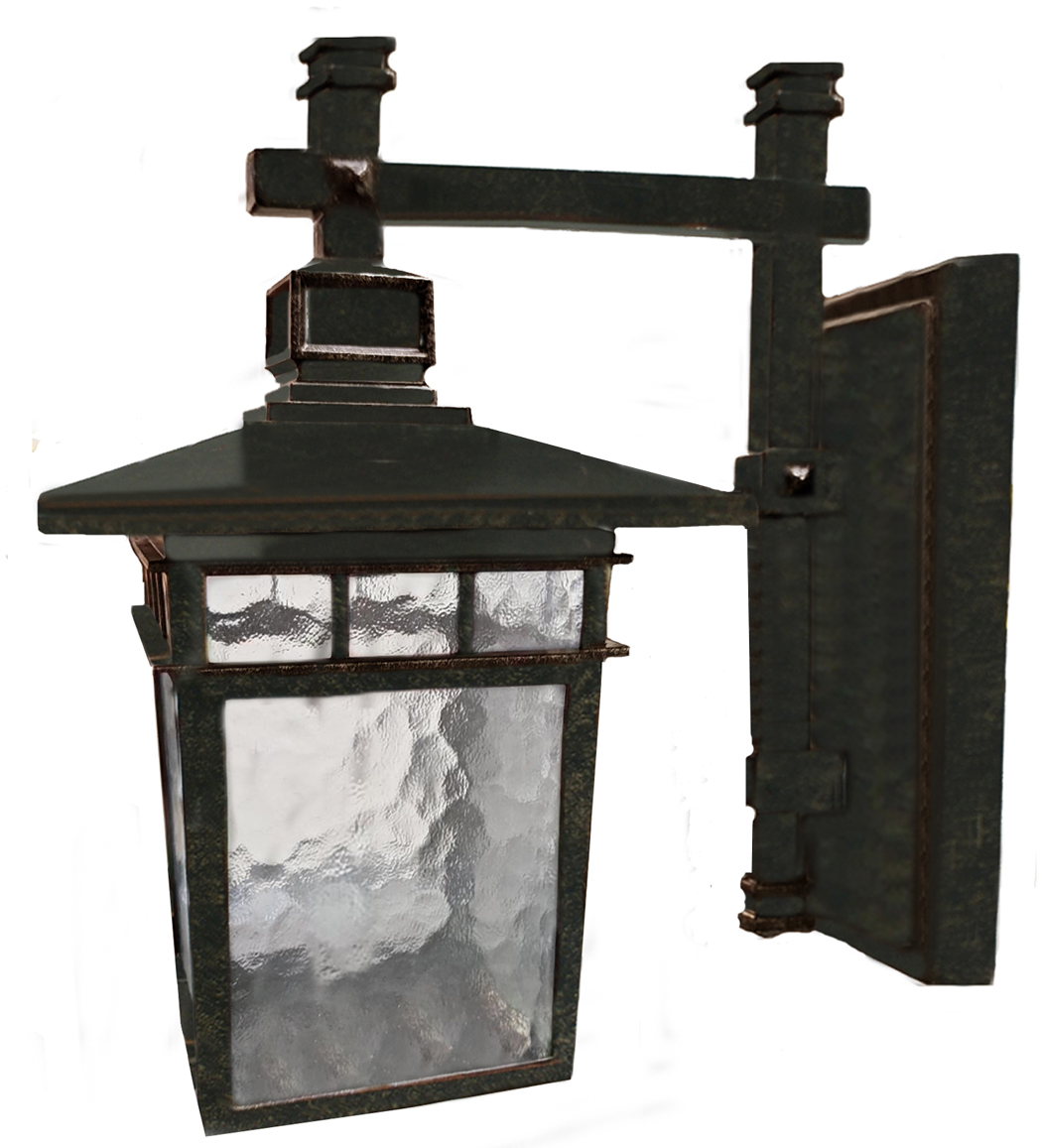 Promenade Small Antique Bronze Lantern Wall Light