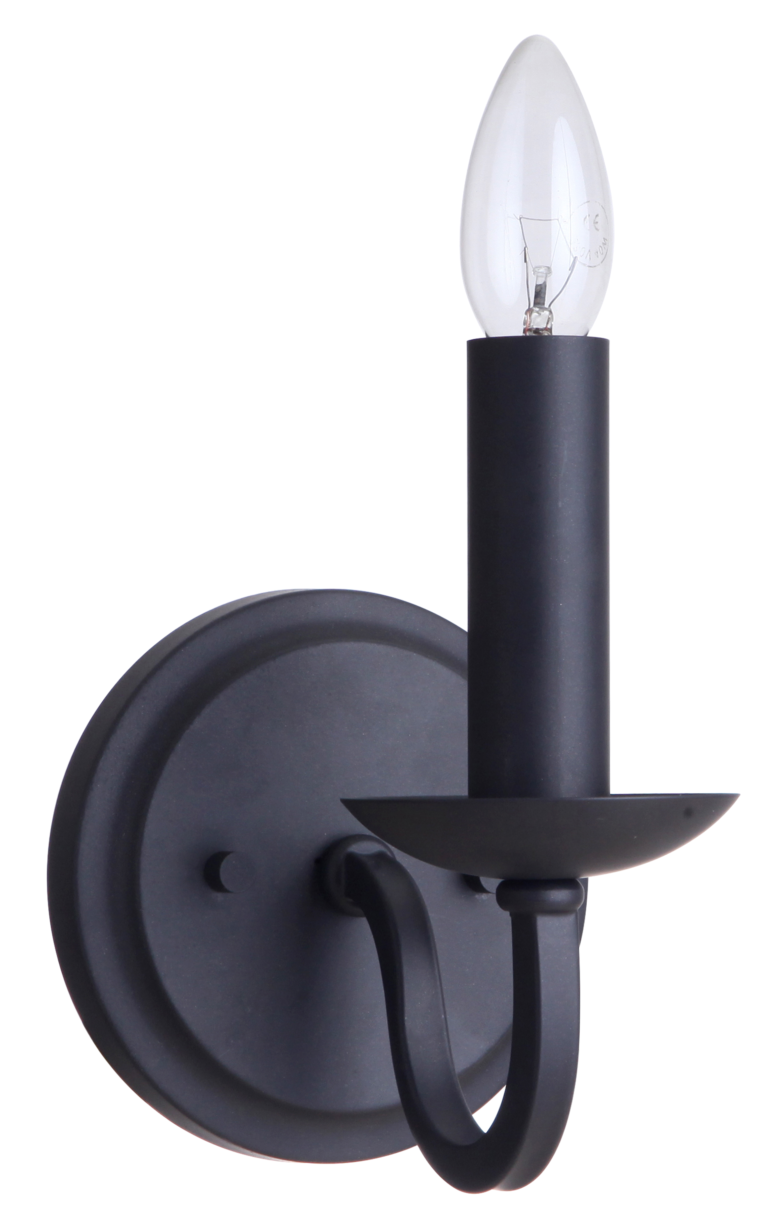 Lakewood Simple Candlelight Bronze Wall Lamp