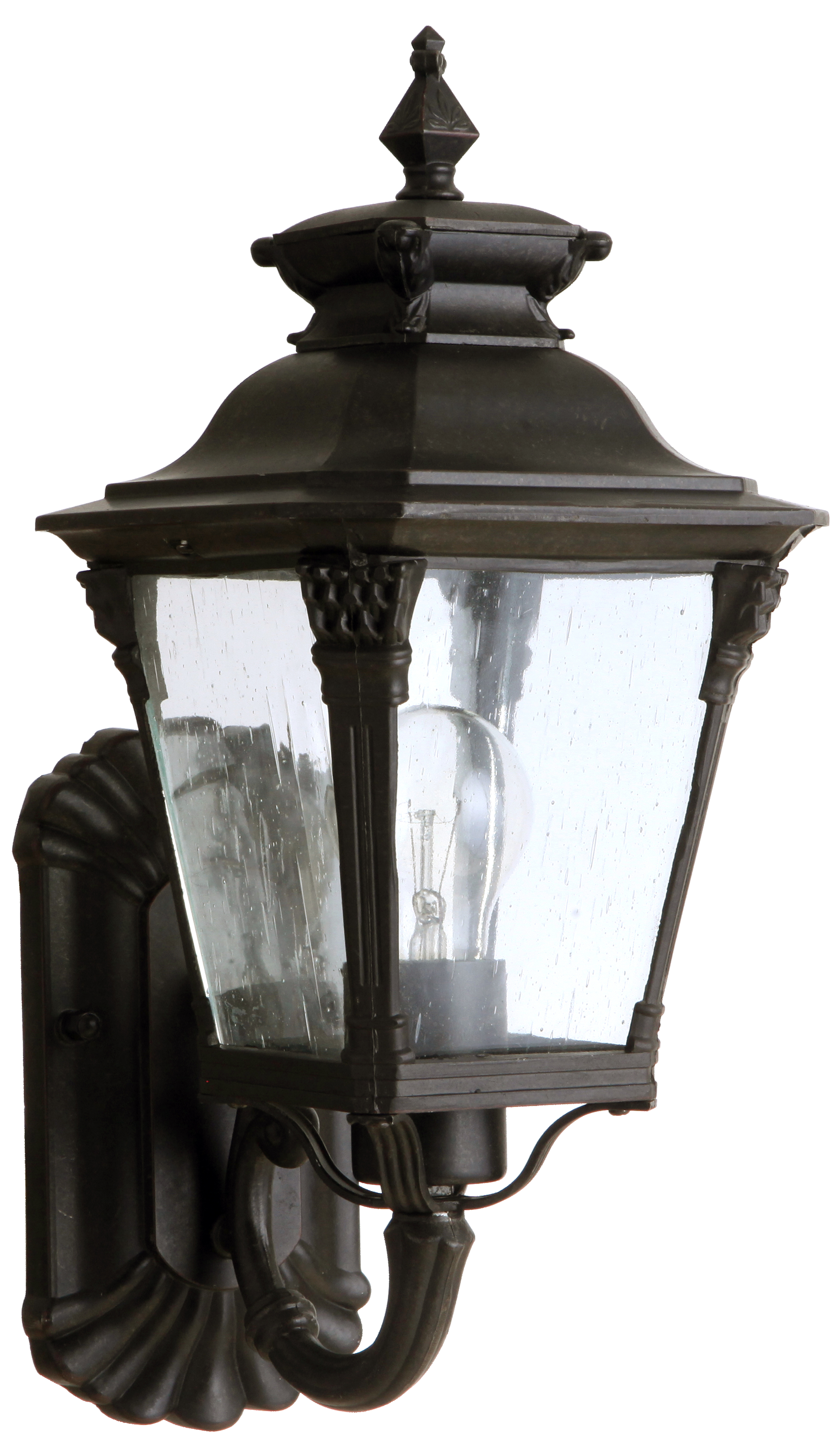 Transit Antique Bronze Small Lantern Wall Light