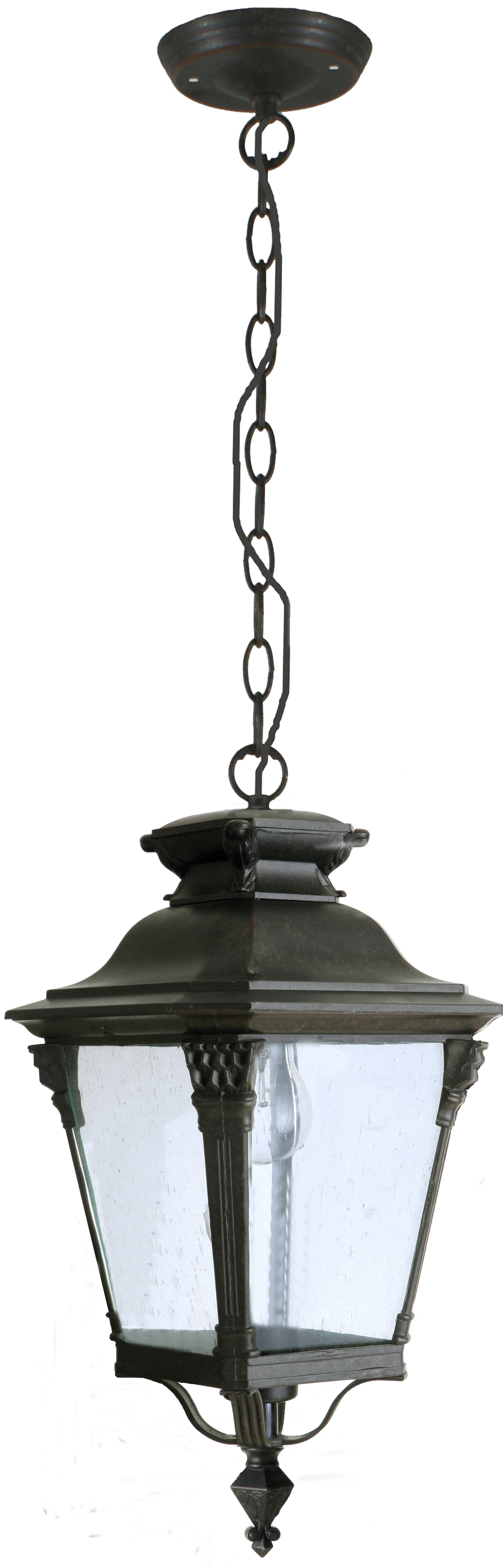 Transit Antique Bronze Medium Chain Lantern Pendant Light