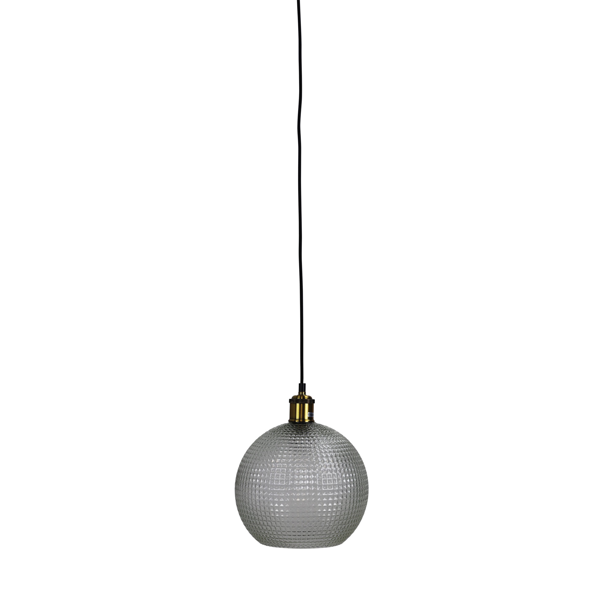 Rage Diamond Patterned Glass Pendant Light