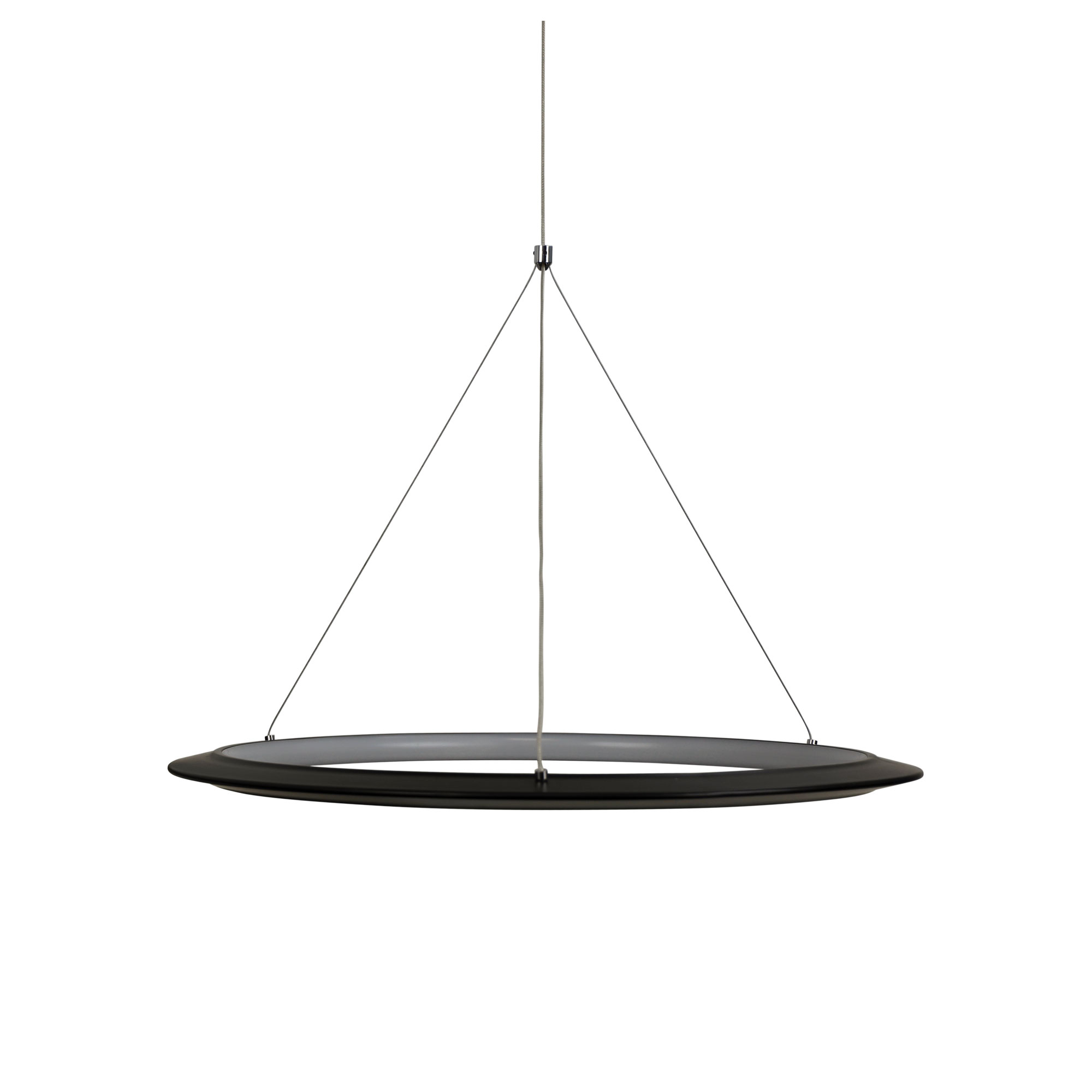 Sun Black LED Ring Pendant Light