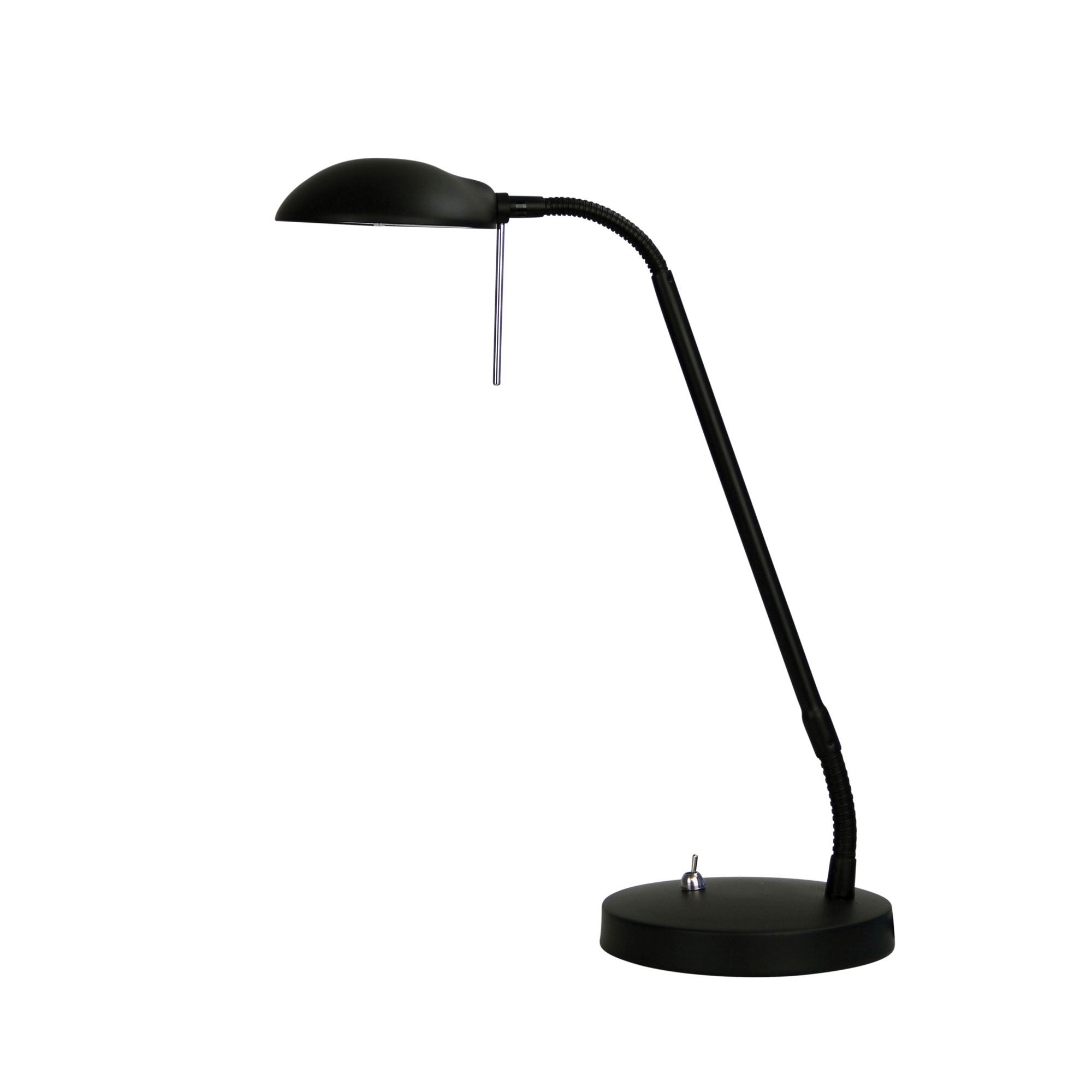 Time Black Slender LED Table and Desk Lamp