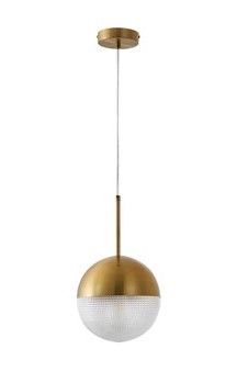 Moon Brushed Gold Rustic Pendant Light
