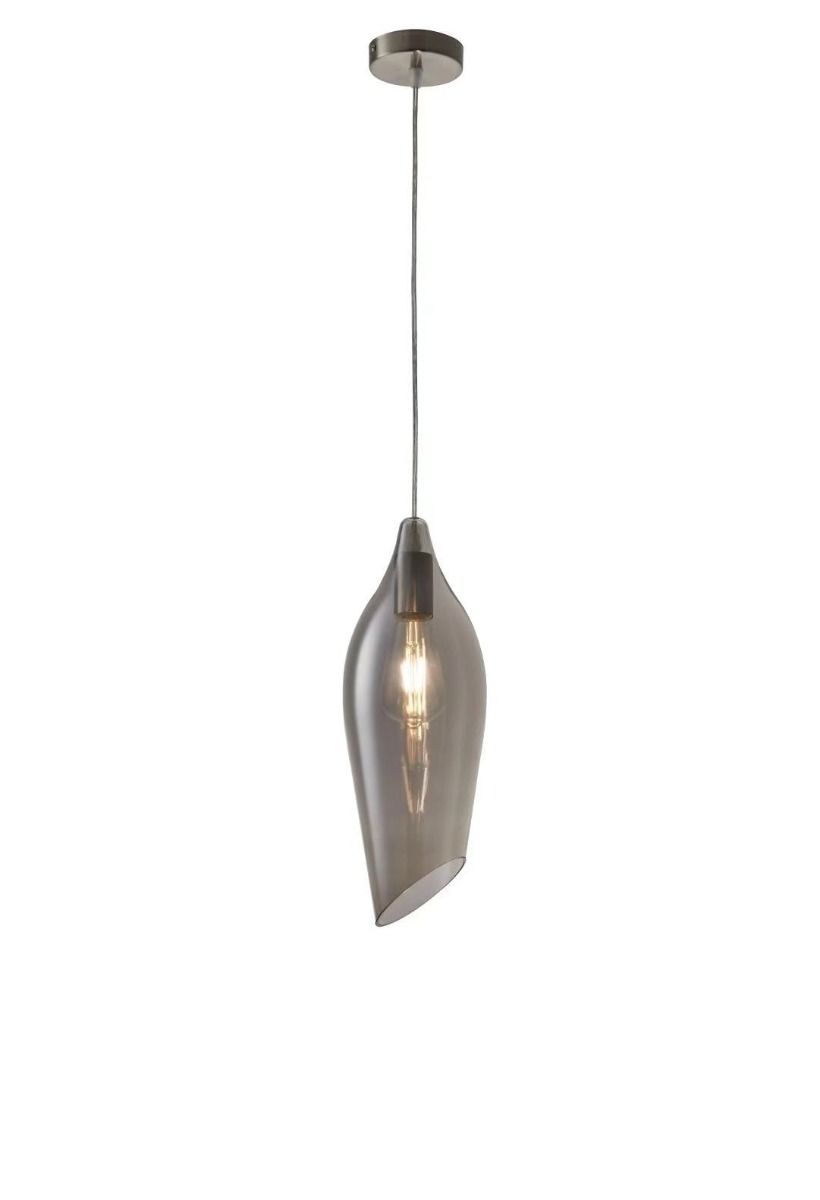 Lily Smoke Glass Pendant Light