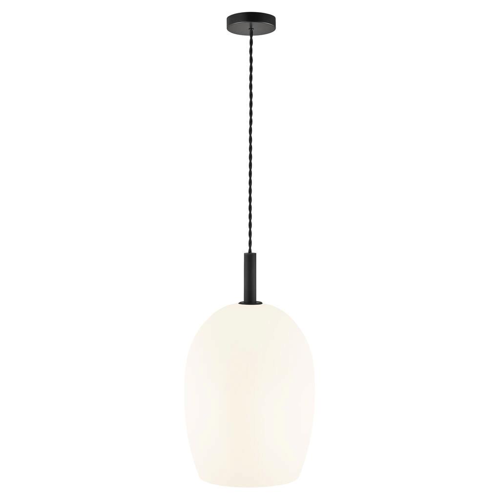 Uma 23 Bell White Opal Pendant Light