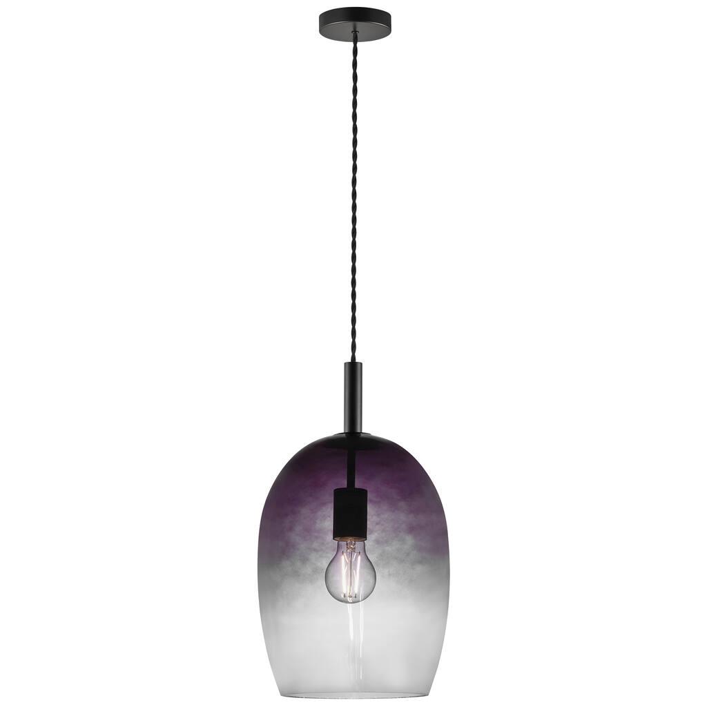 Uma 23 Bell Black Smoke Pendant Light