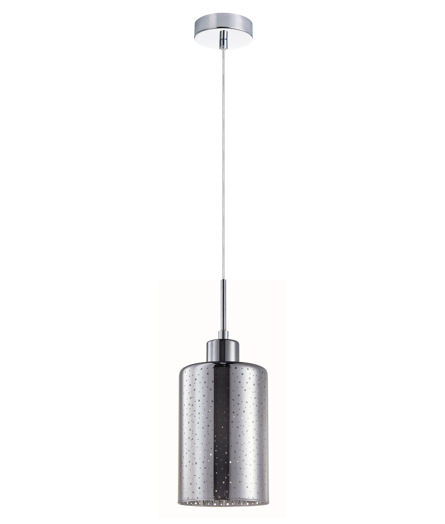 Esper Dotted Chrome Suspension Light