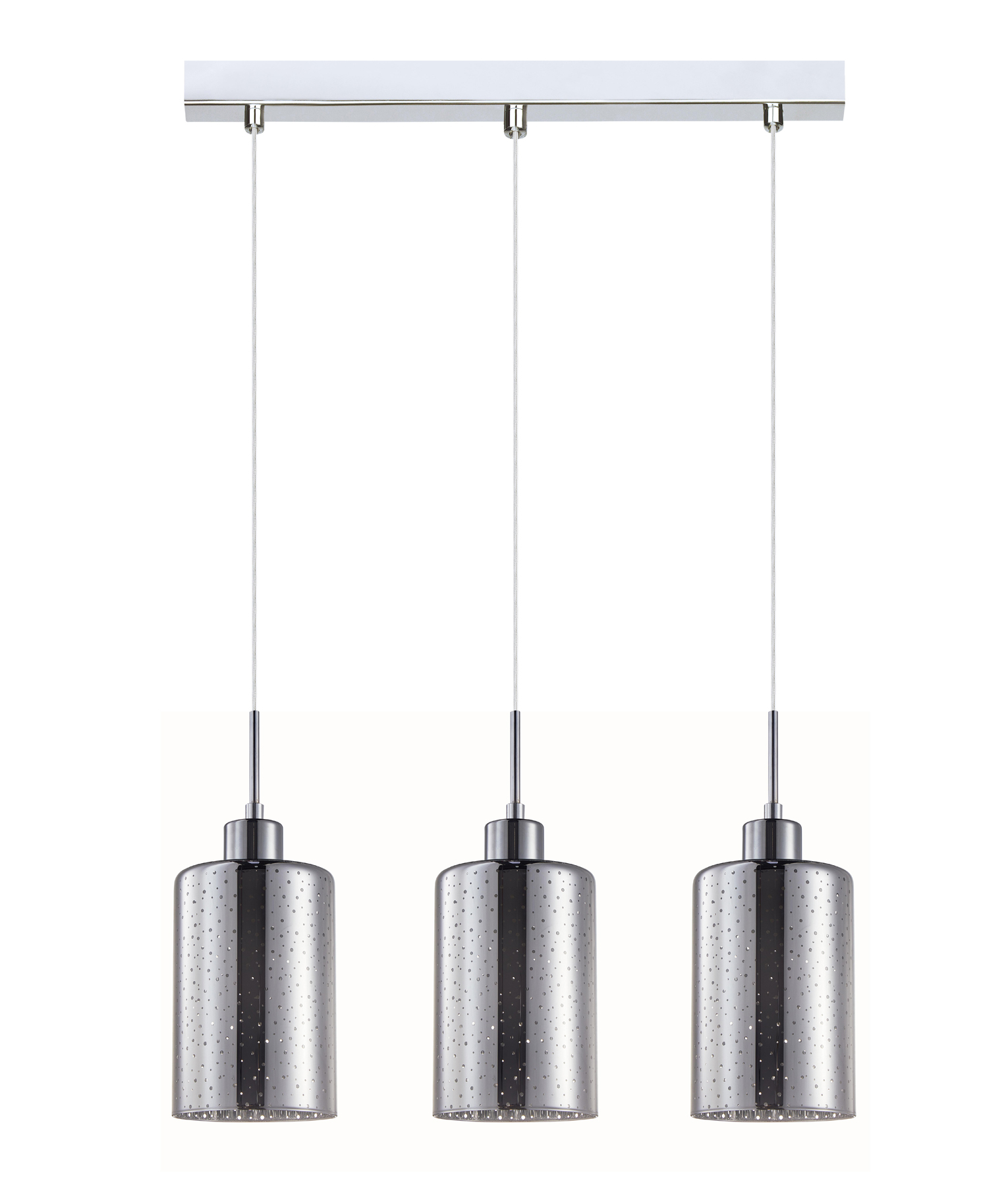 Esper Dotted Chrome Suspension Linear Light