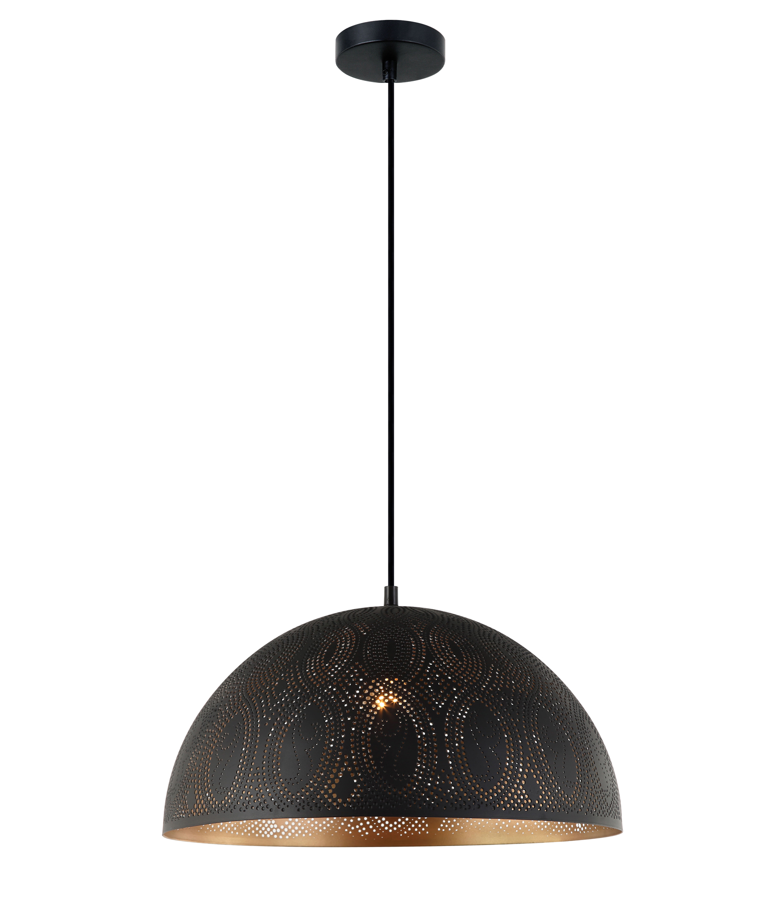 Stardust Black Dome Morrocan Pendant