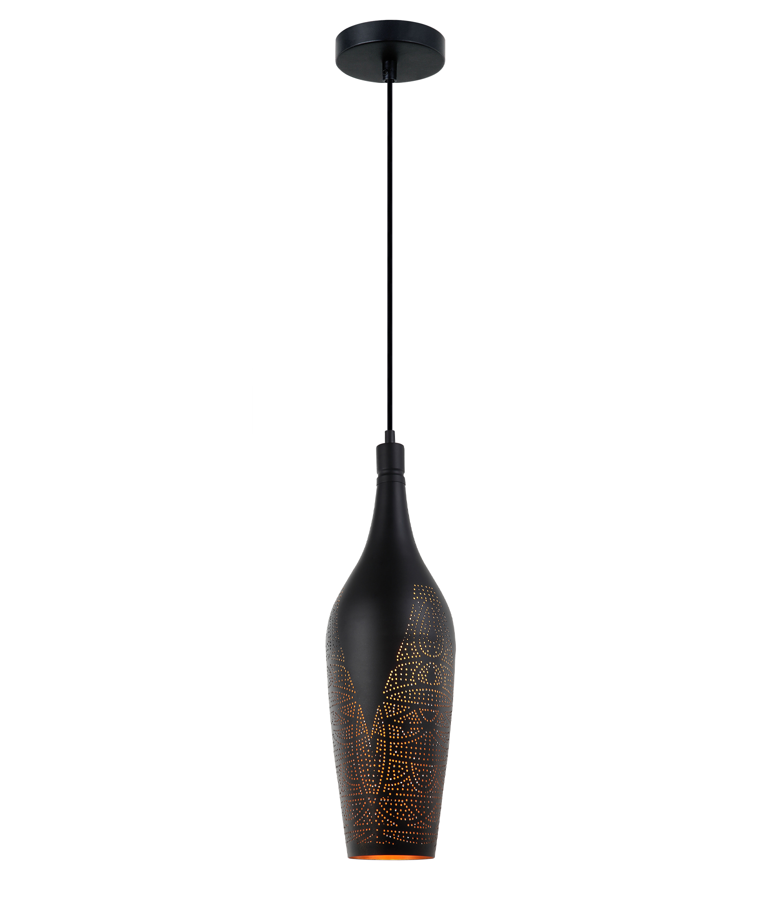 Stardust Black Bottle Morrocan Pendant
