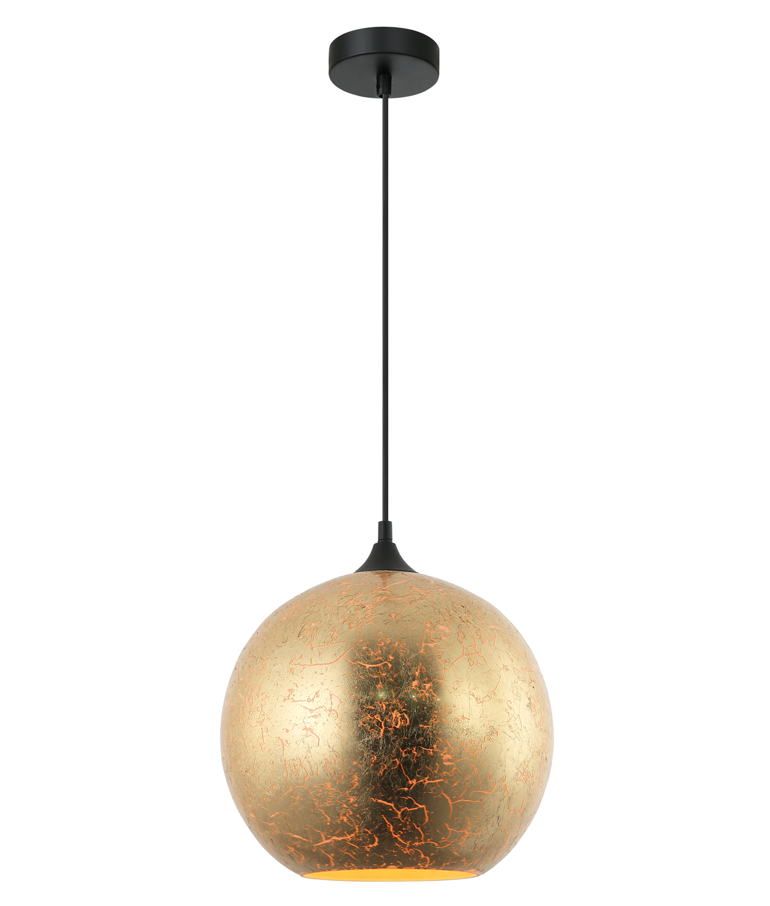 Vulcan Matt Gold Morrocan Glass Pendant