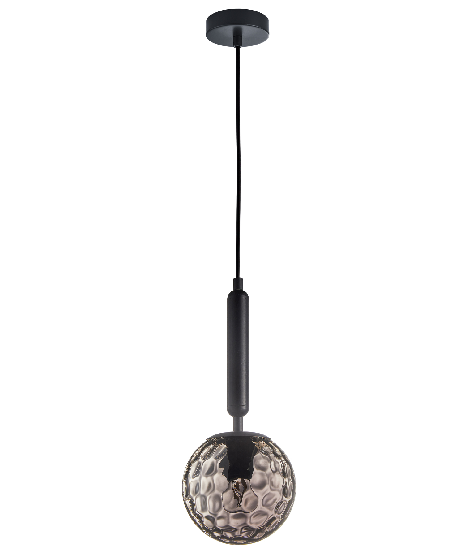 Toronto Smoke Glass Spherical Pendant