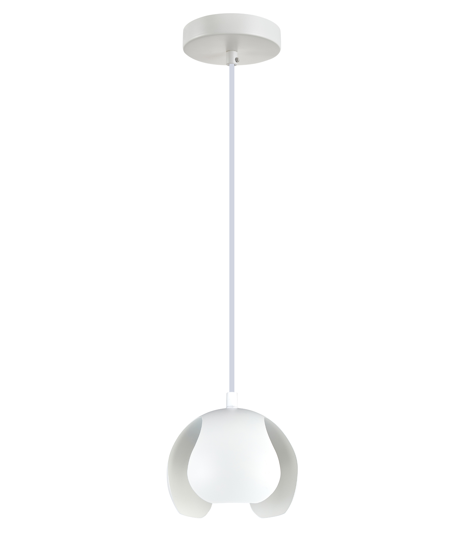 Virgo White Iron Dome Pendant Light