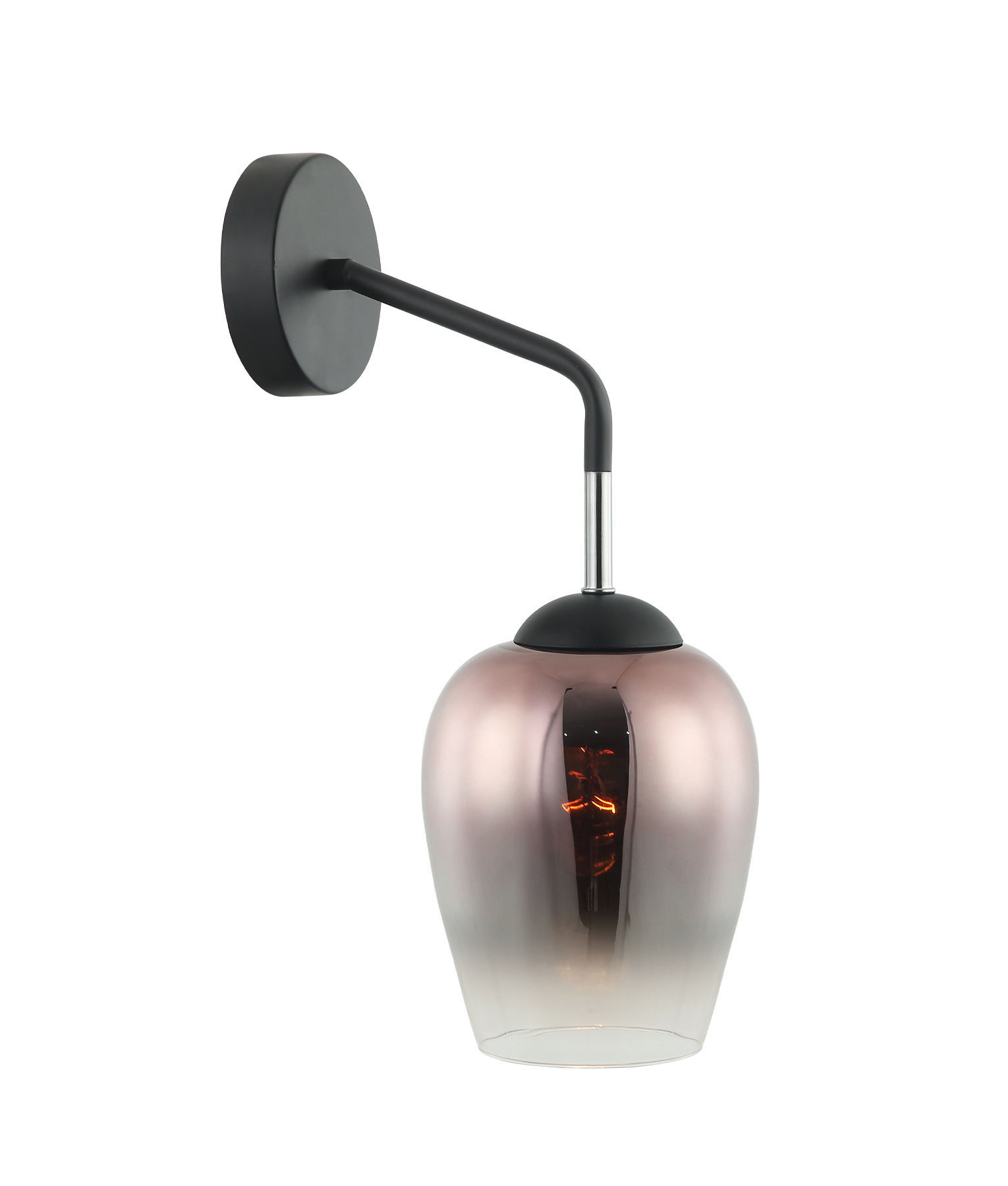 Riedel Copper Glass Iron Wall Light