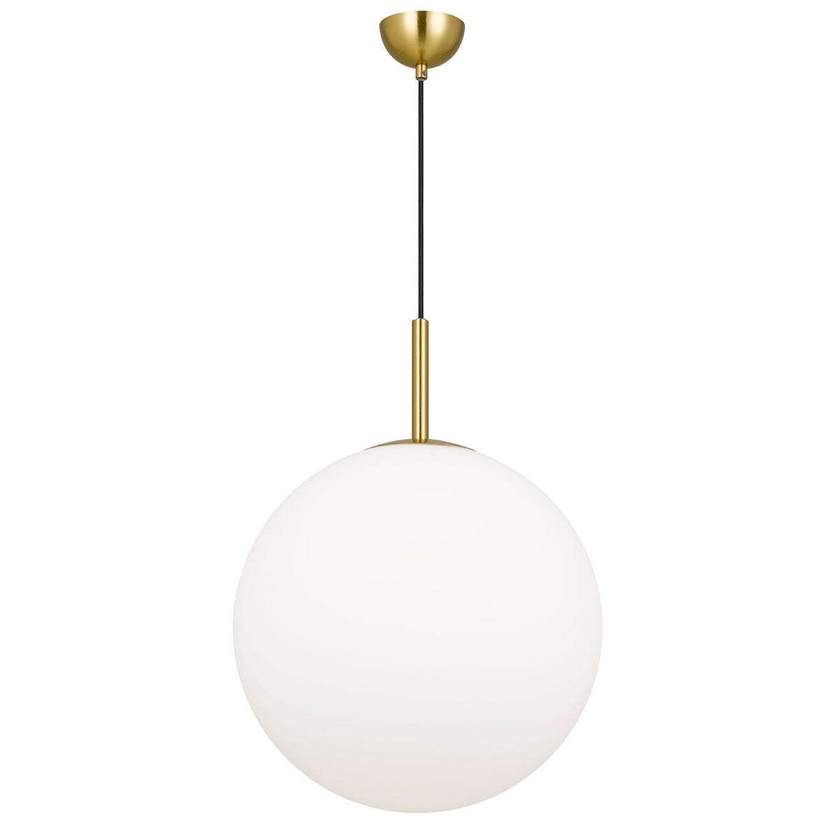 Bailey Gold Opal Glass Ball Pendant Light
