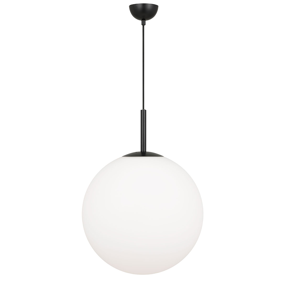 Bailey Black Opal Glass Ball Pendant Light