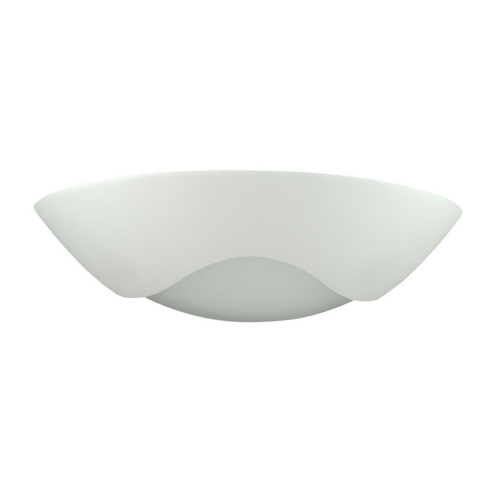 Raw Ceramic Half Circle Glass Elite Wall Light